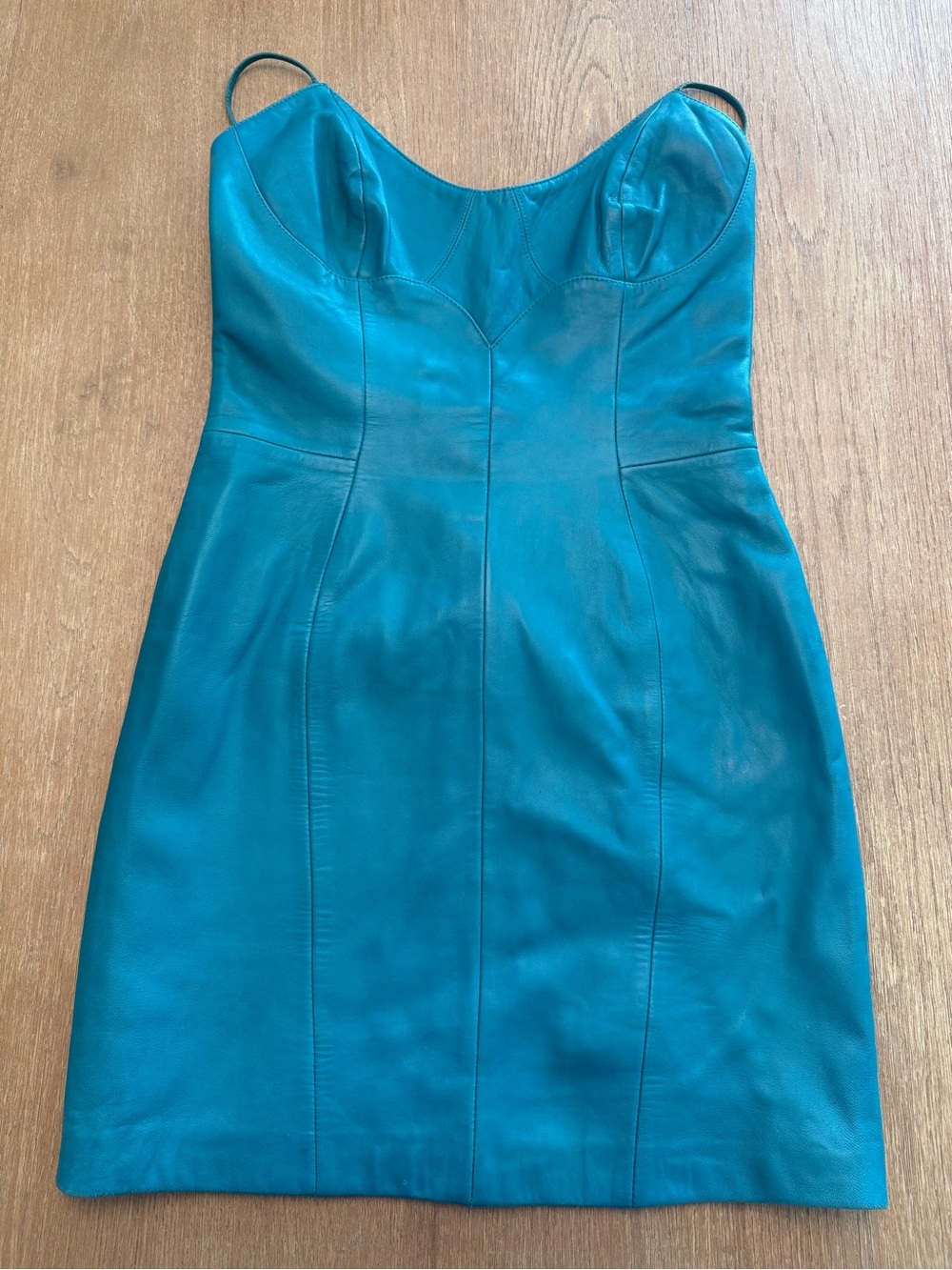 Vintage Michael Hoban North Beach Leather Mini Dress